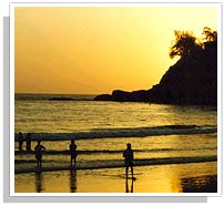 Sunset at Kovalam Beach